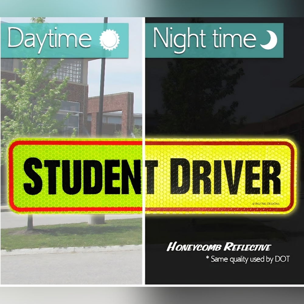Student Driver Car Sign - Picture 3 of 4